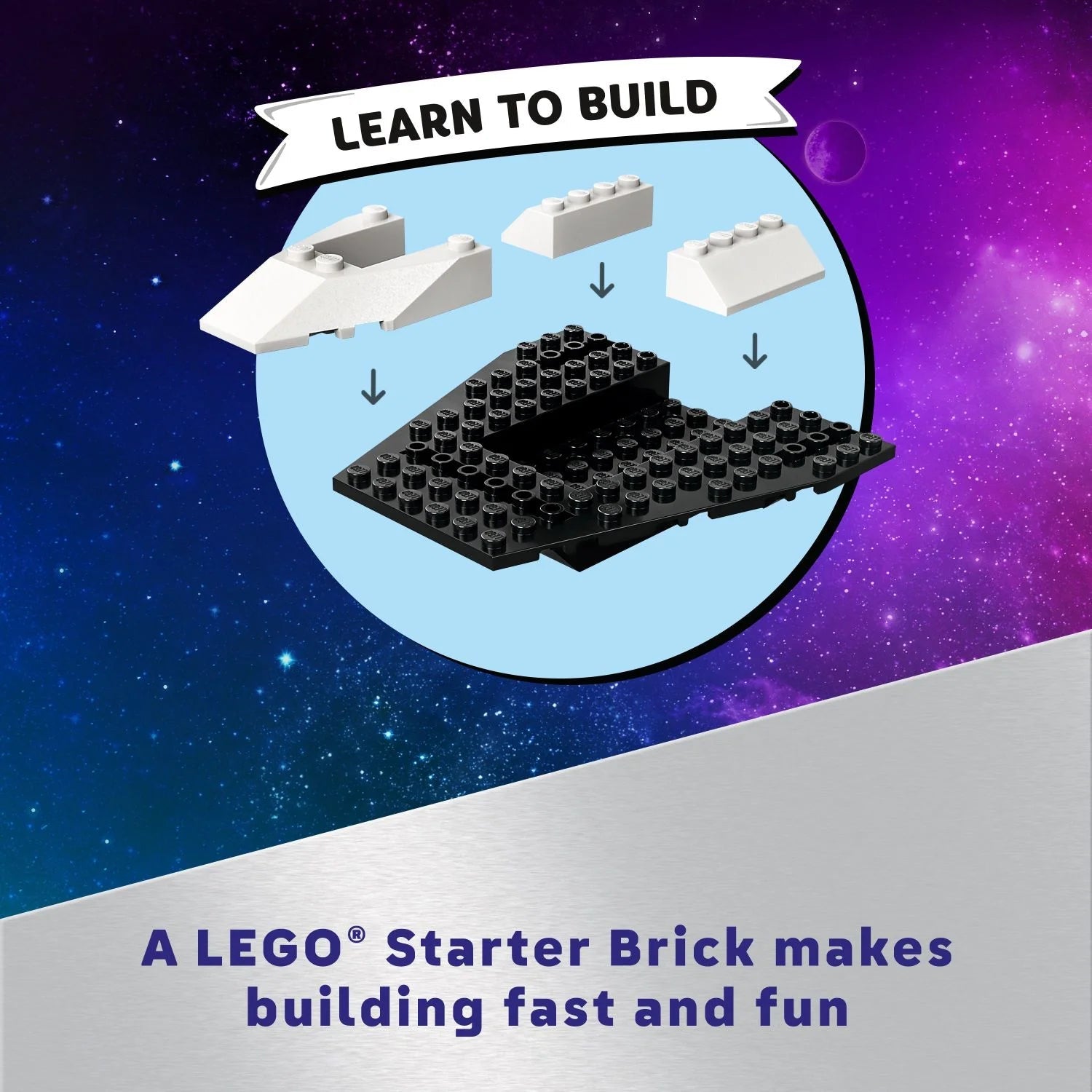 Set de Construcción LEGO City Nave Espacial y Descubrimiento de Asteroides, Regalo para Niños de 4 Años en Adelante que Aman el Juego de Imaginación, Incluye 2 Minifiguras de Tripulación Espacial, Alienígena, Cristales y Grúa, 60429