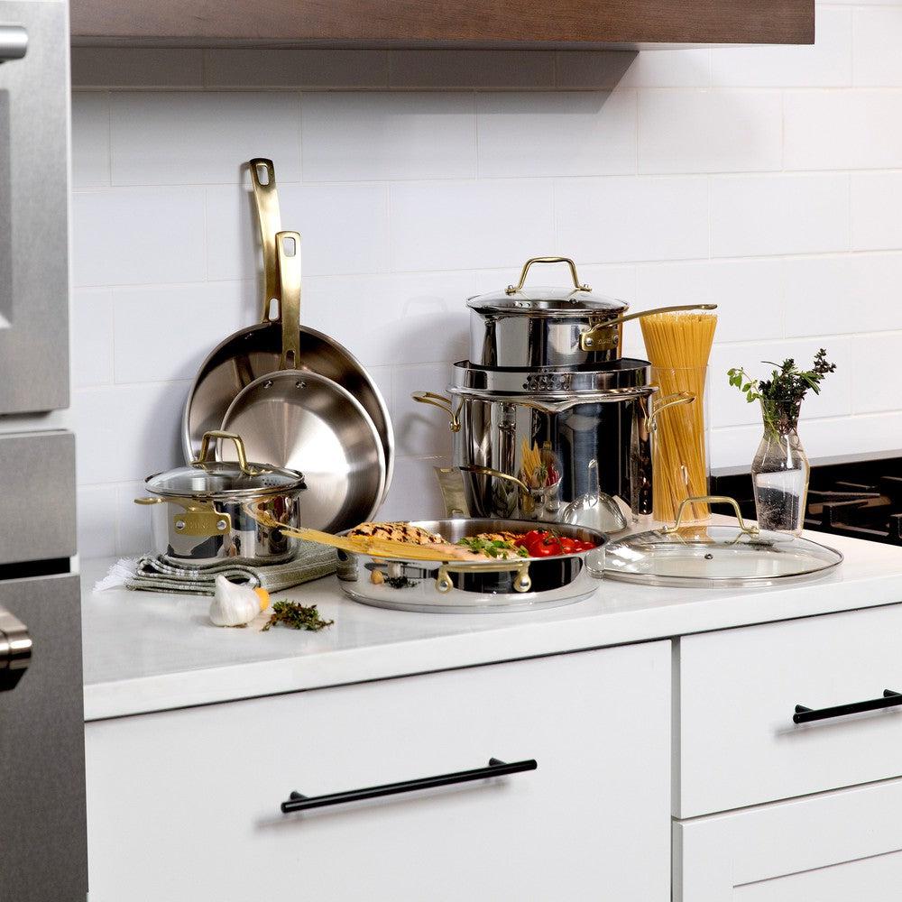 Set de Cocina de 10 Piezas en Acero Inoxidable No Tóxico ZLINE (CWSETL-ST-10)