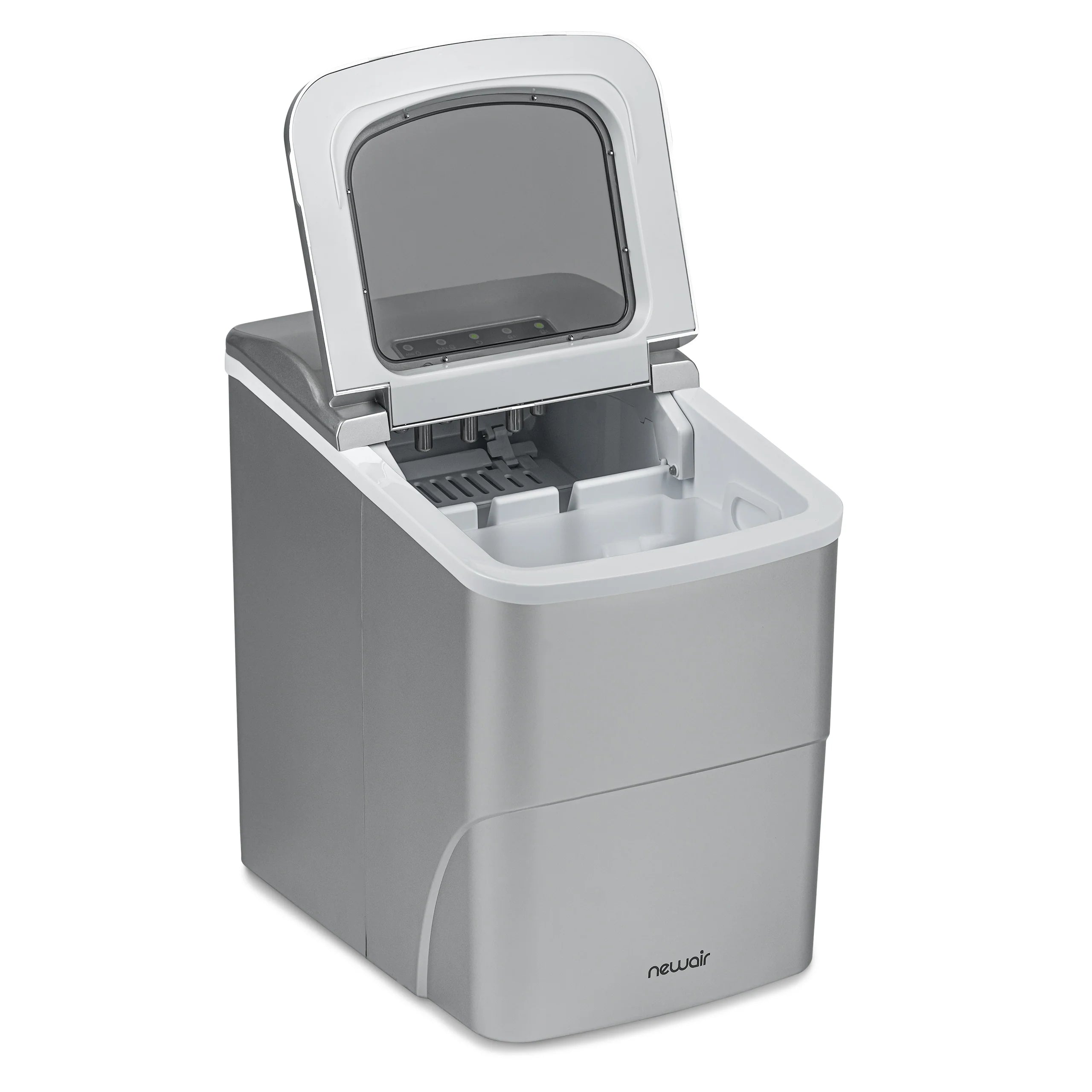 2025 Máquina de Hielo de Encimera Newair® – Cubitos en Forma de Bala, 12 kg/día – Negro Mate