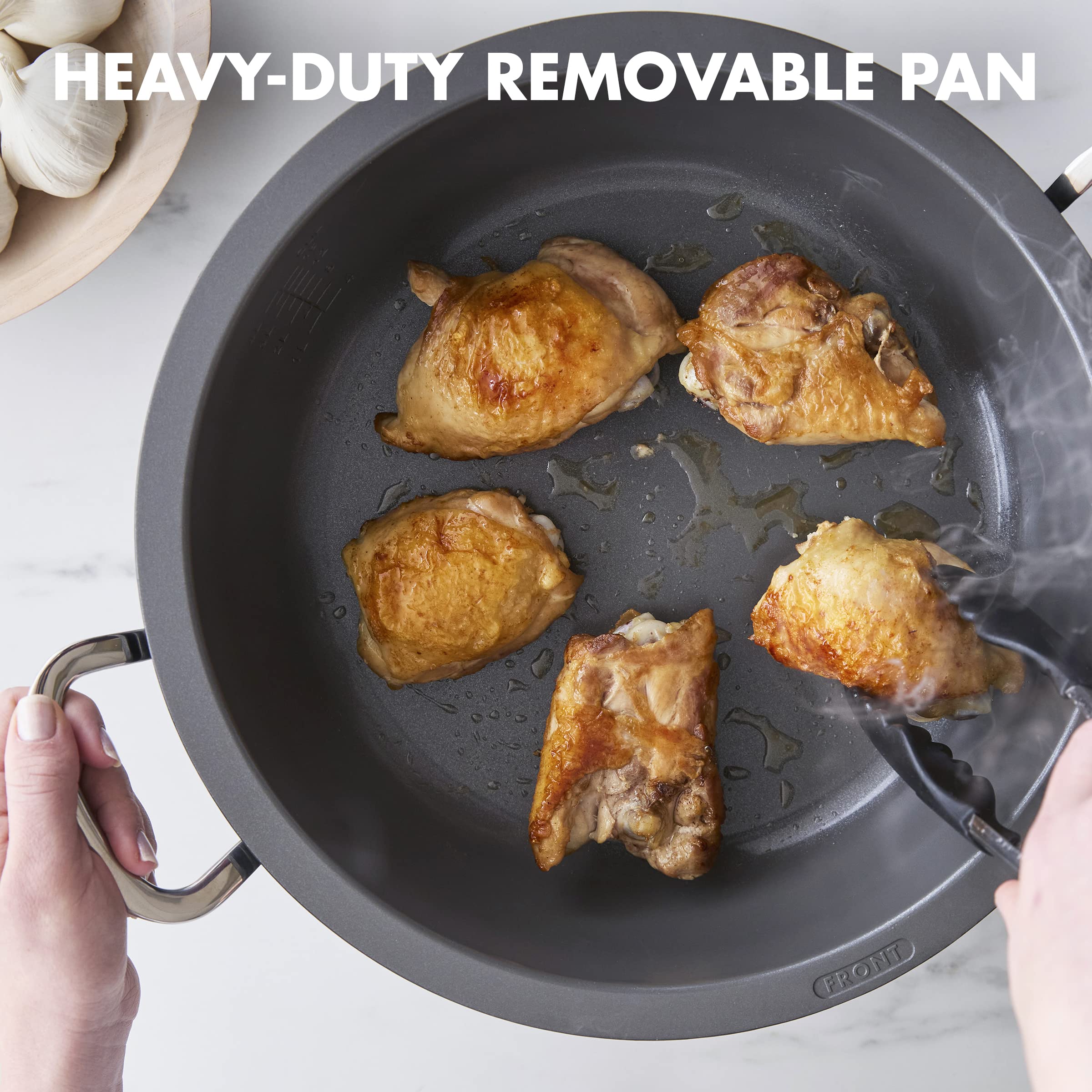 2025 GreenPan Essential Stir Fry Eléctrico, Apta para Lavavajillas