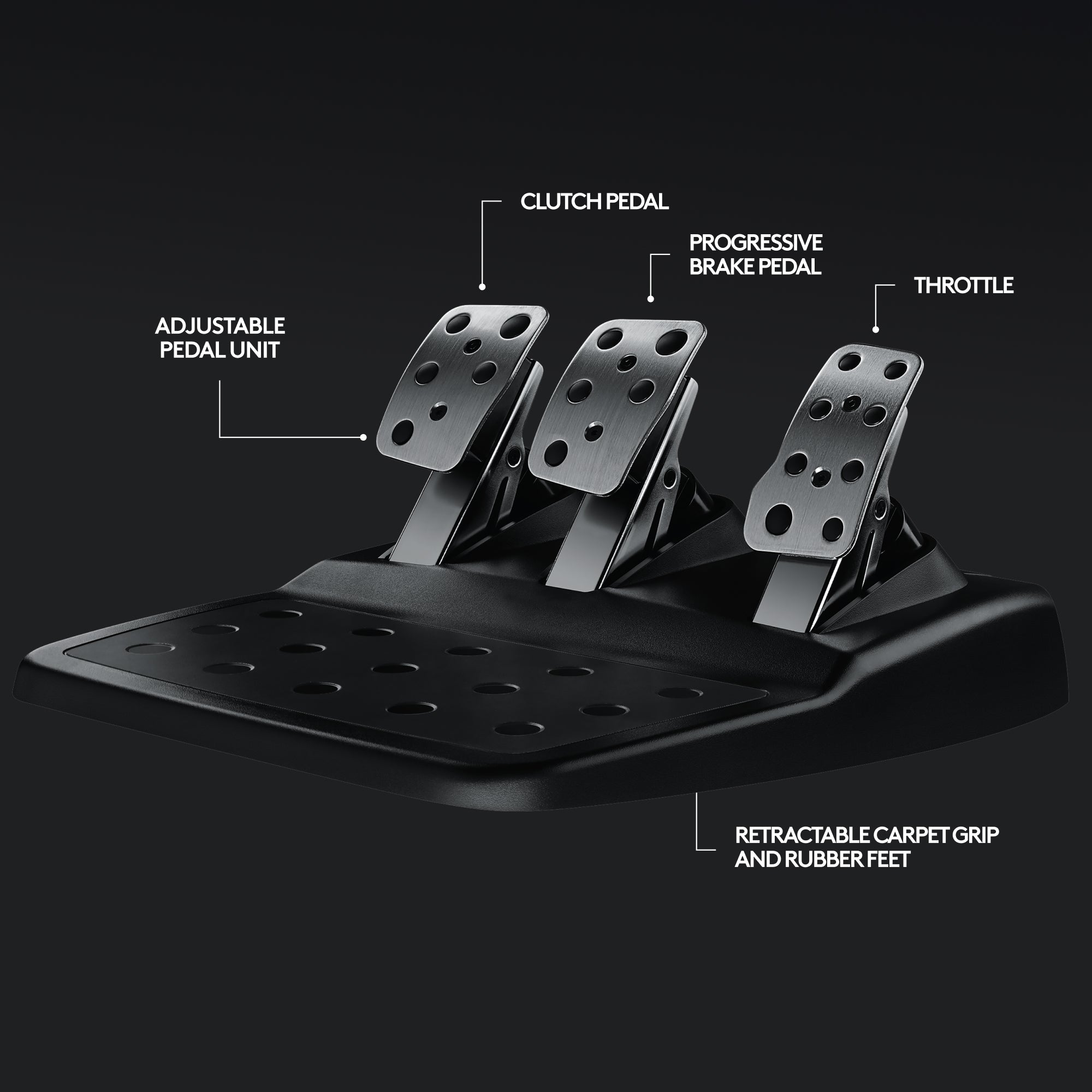 Logitech - G29 Driving Force Volante de Carreras y Pedales para PS5, PS4, PC, Mac - Negro