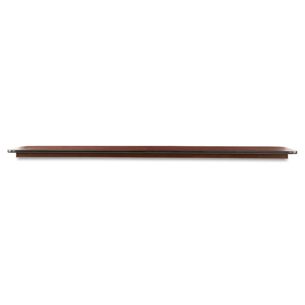 Mesa Plegable Rectangular de Madera Alera, 72″ de Ancho x 18″ de Fondo x 29″ de Alto, Color Caoba