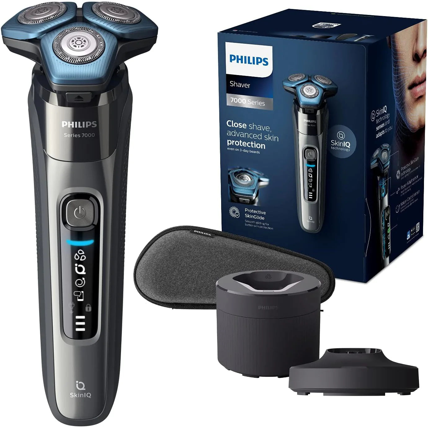 2025 Philips Serie 7000 Afeitadora en seco y húmedo S7887/55 con Quick Clean Pod