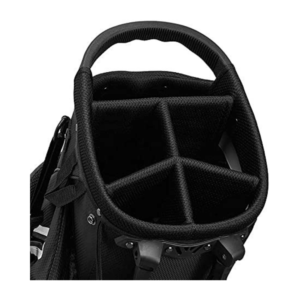2025 Bolsa de golf de pie TaylorMade 5.0 ST, negra/blanca