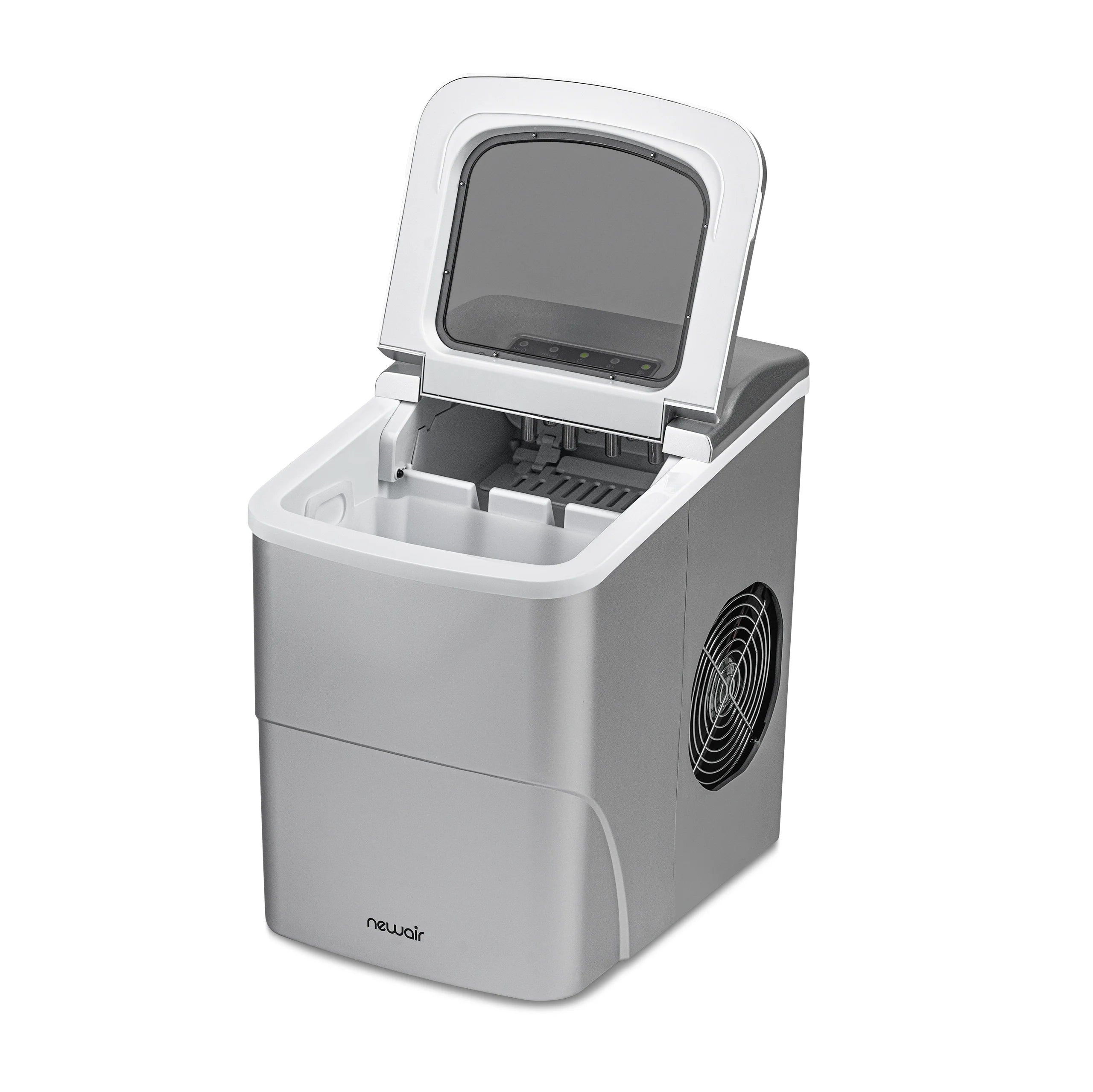2025 Máquina de Hielo de Encimera Newair® – Cubitos en Forma de Bala, 12 kg/día – Negro Mate