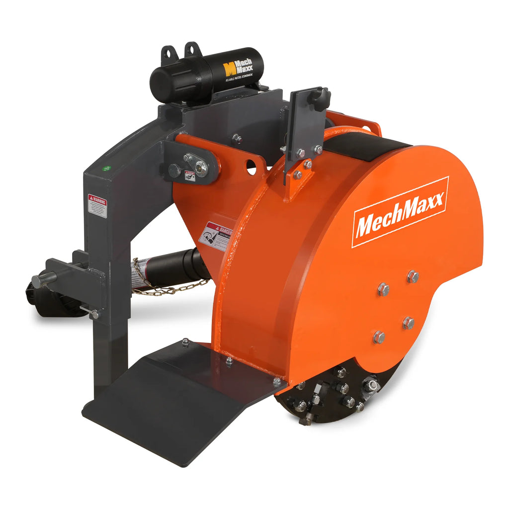 2025 Trituradora de Tocones MechMaxx SG24 – Enganche de 3 Puntos PTO con 34 Dientes de Carburo + Eje PTO Incluido