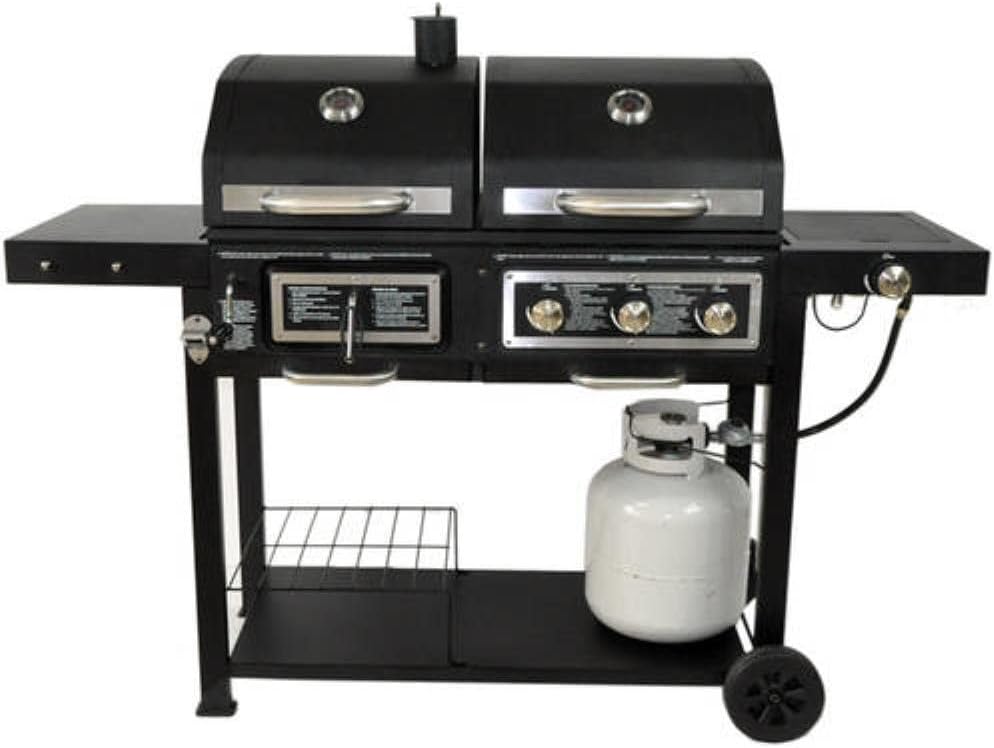 2025 Parrilla Combinada de Carbón/Gas de Doble Combustible