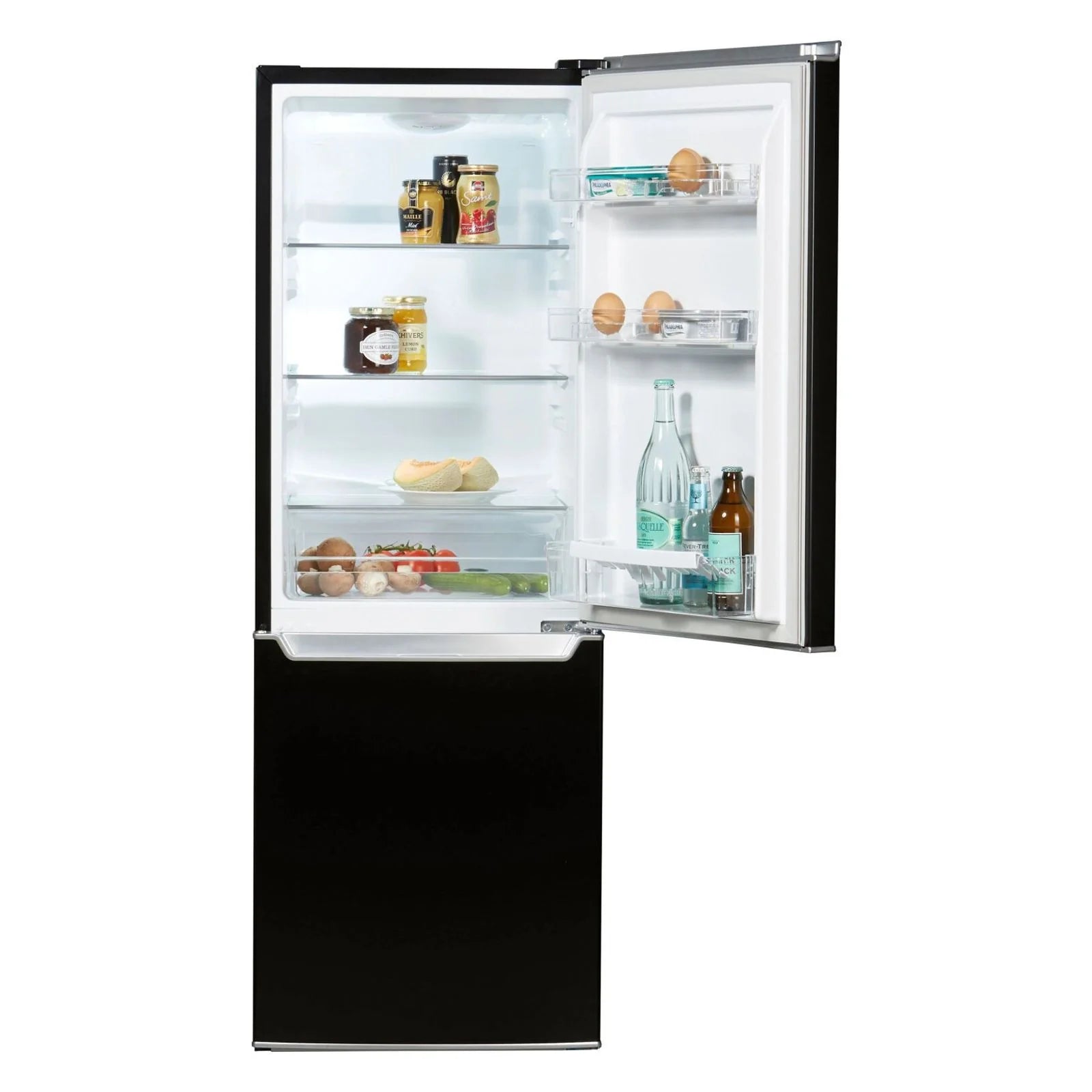 2025 Hanseatic HKGK14349CB Frigorífico combinado negro