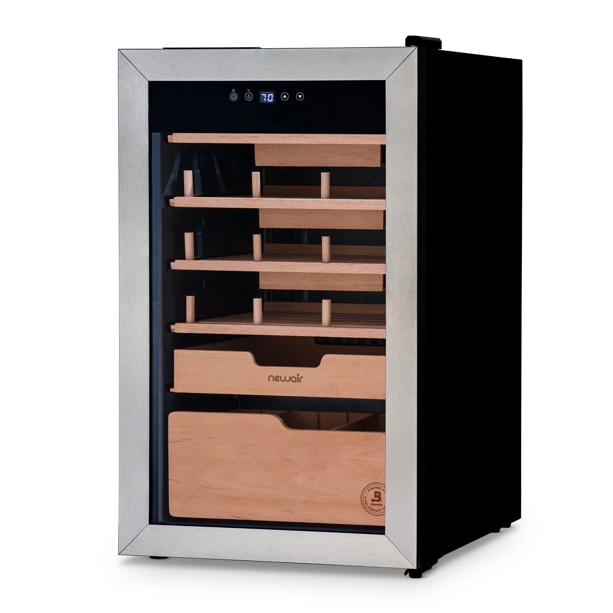 2025 Humidificador eléctrico para puros Newair® x Boveda – Capacidad para 500 puros
