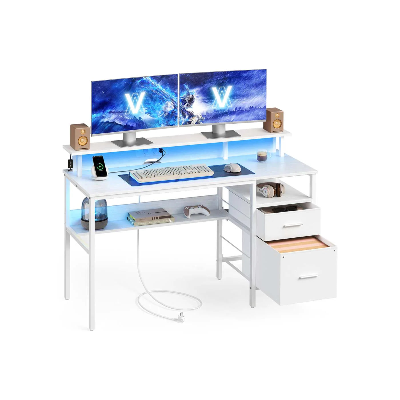Escritorio para Juegos con Luces LED