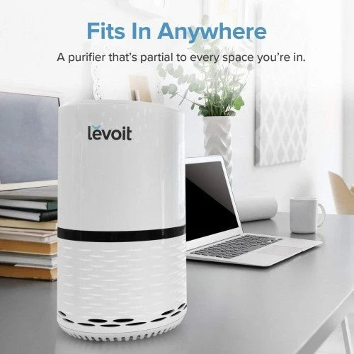 Purificador de Aire LEVOIT para Hogares con Fumadores, Alergias y Pelo de Mascotas, Filtro HEPA Verdadero, Silencioso para Dormitorio, Sistema de Filtración y Eliminadores de Olores, Humo, Polvo, Moho, Luz Nocturna, LV-H132, Paquete de 2