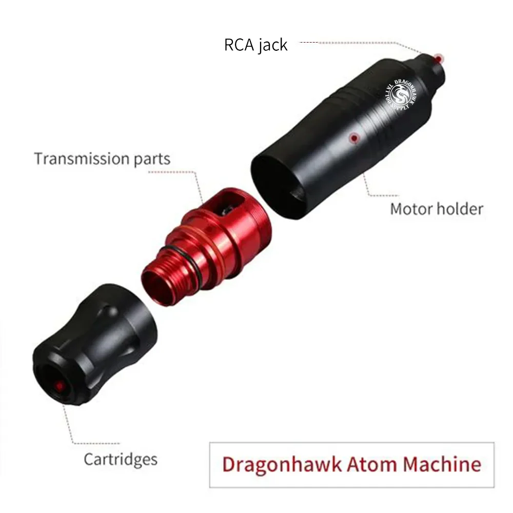 Paquete Inicial de Máquina de Tatuaje Rotativa Dragonhawk