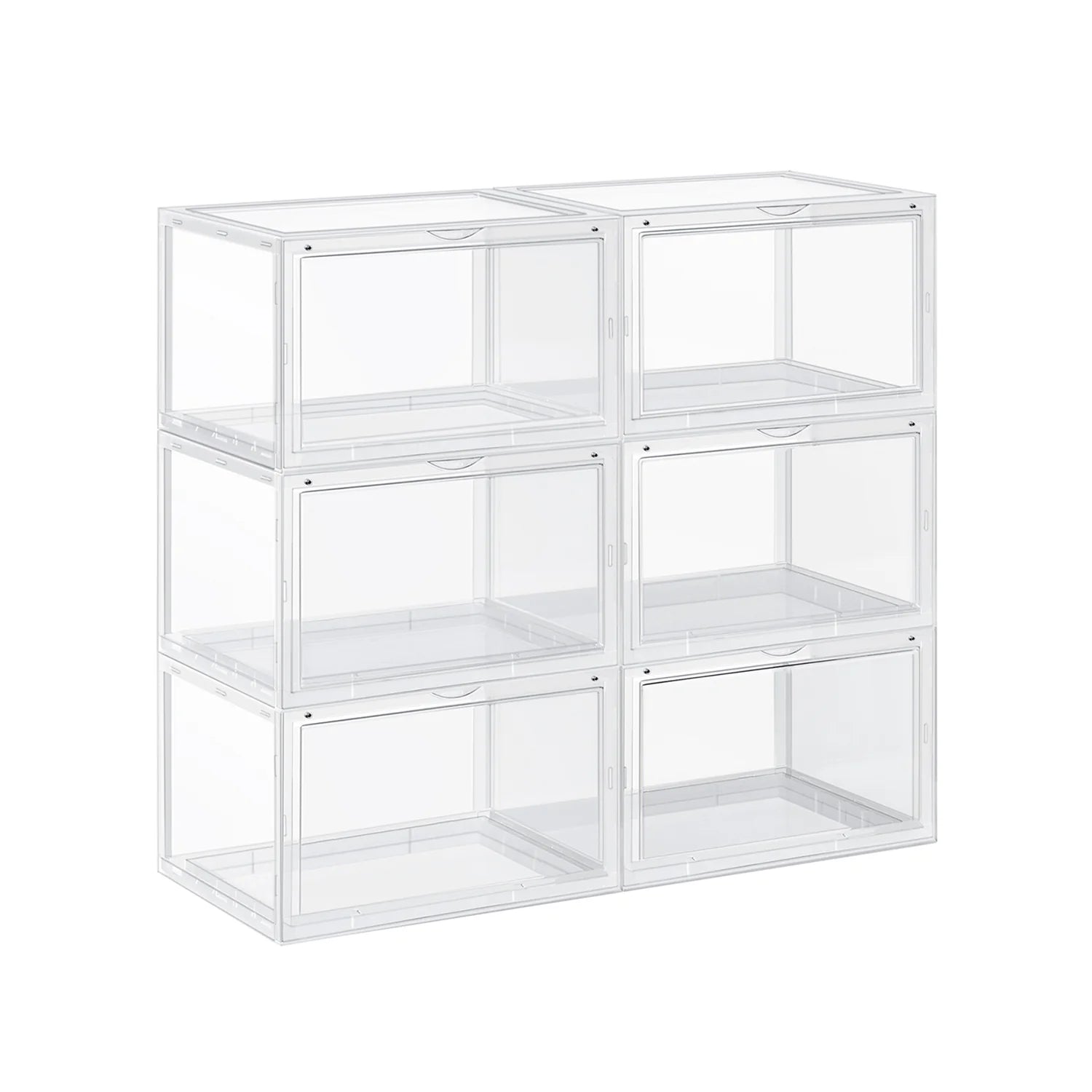 Cajas de Zapatos Apilables de Plástico