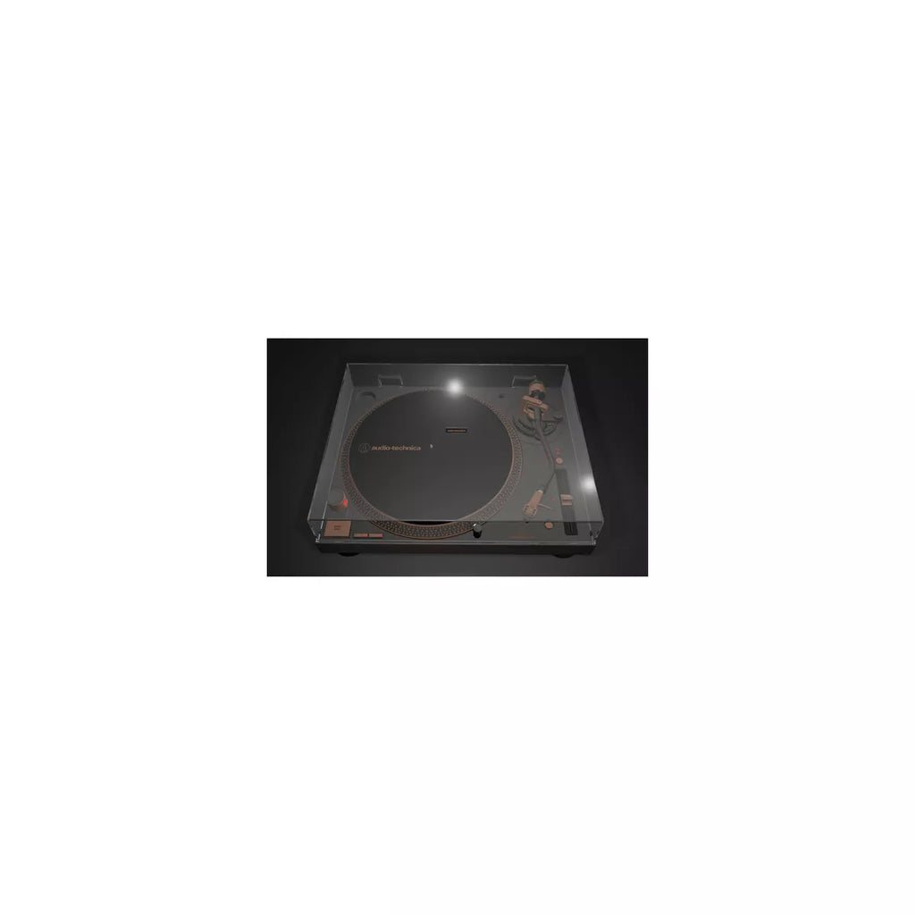 2025 Audio Technica AT-LP120XUSB-BZ Tocadiscos de tracción directa USB, color bronce – 3 velocidades, preamplificador integrado, conversión de vinilo a digital
