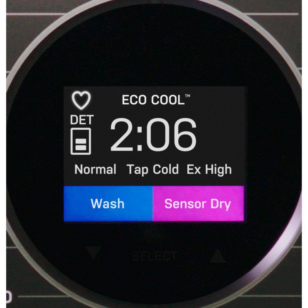 2025 Lavadora Secadora Combo GE Profile 4.8 pies³ Ultra Rápida con Bomba de Calor Sin Conducto – Color Carbon Graphite