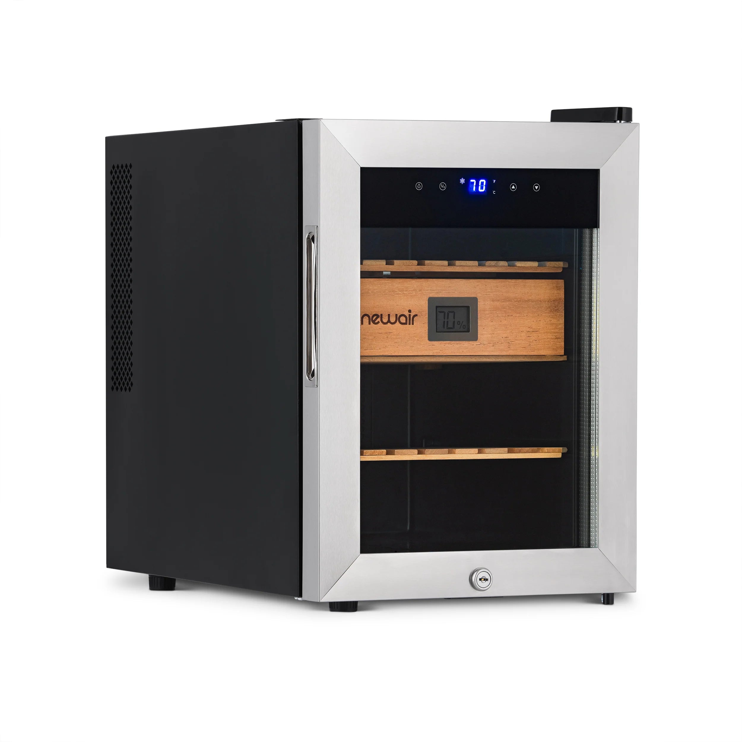 2025 Humidor eléctrico para puros Newair®, capacidad para 250 puros