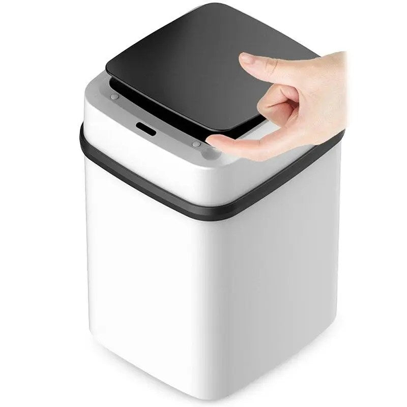 2025 Cubeta de Basura de Cocina con Sensor de Movimiento Automático y Tapa Sin Contacto