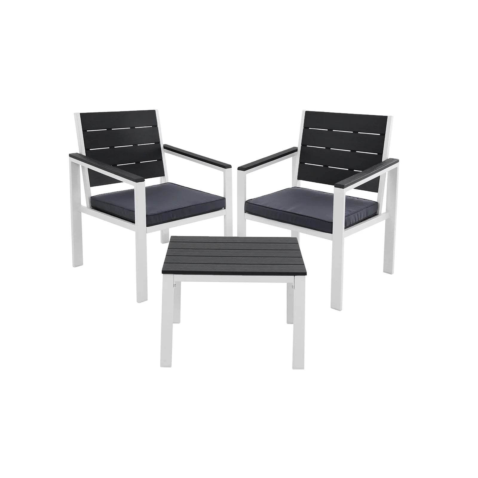 2025 Conjunto de muebles de jardín de 3 piezas con cojines desmontables