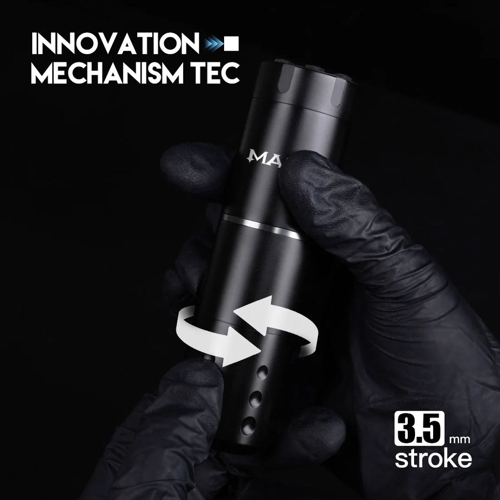 Kit de Máquina de Tatuaje Inalámbrica Mast A1 con 20 Agujas de Cartucho