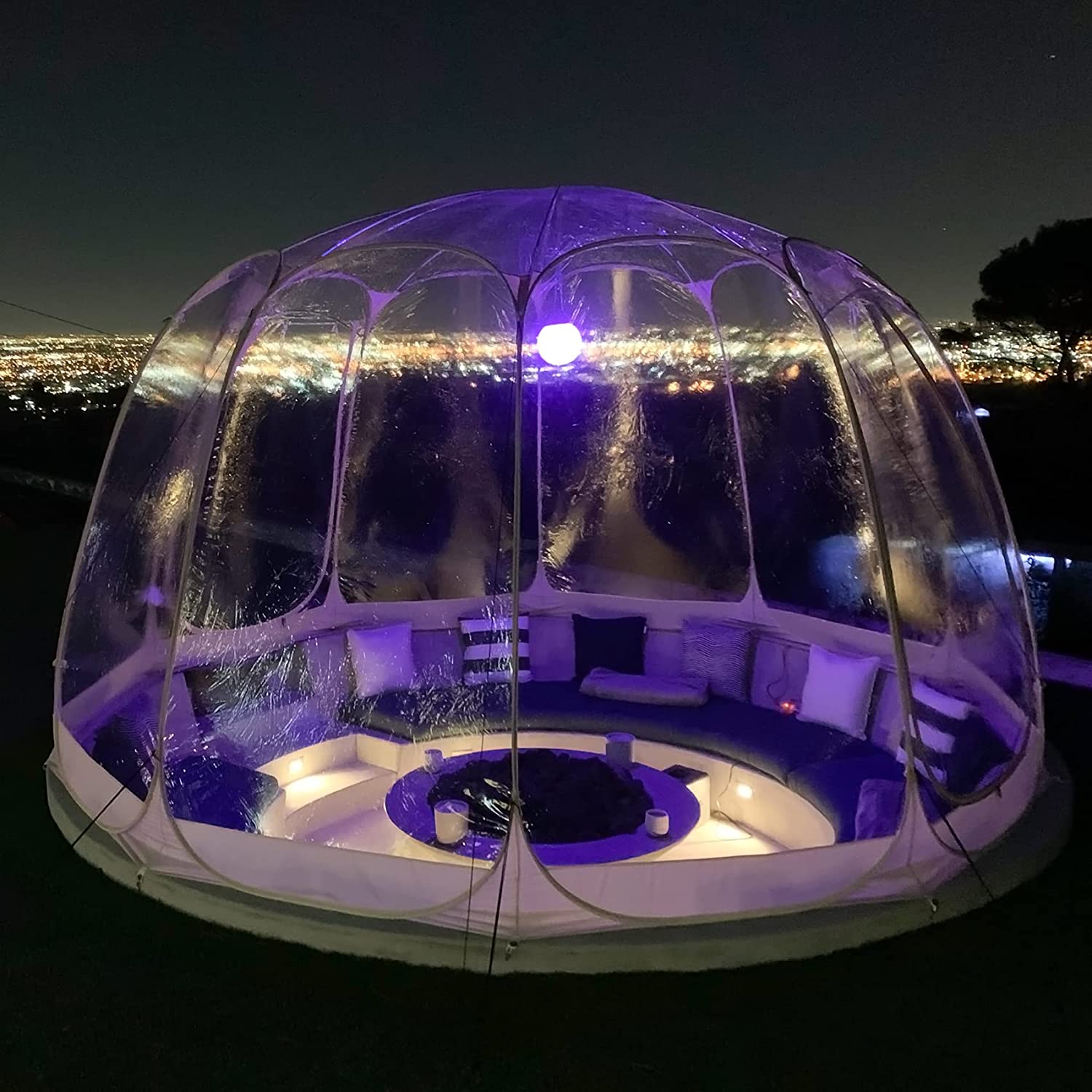 2025 Alvantor Burbuja Tienda Gazebo Pop Up, Refugio Tipo Igloo para 8-10 Personas, Carpa de Jardín y Patio