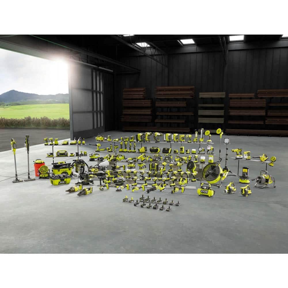 2025 Kit de Aspiradora Seca/Húmeda Inalámbrica Ryobi ONE+ 18V de 6 Galones con Batería de 4.0 Ah, Cargador y Accesorios P770KN