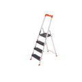 Escalera de 4 Peldaños Negro y Naranja
