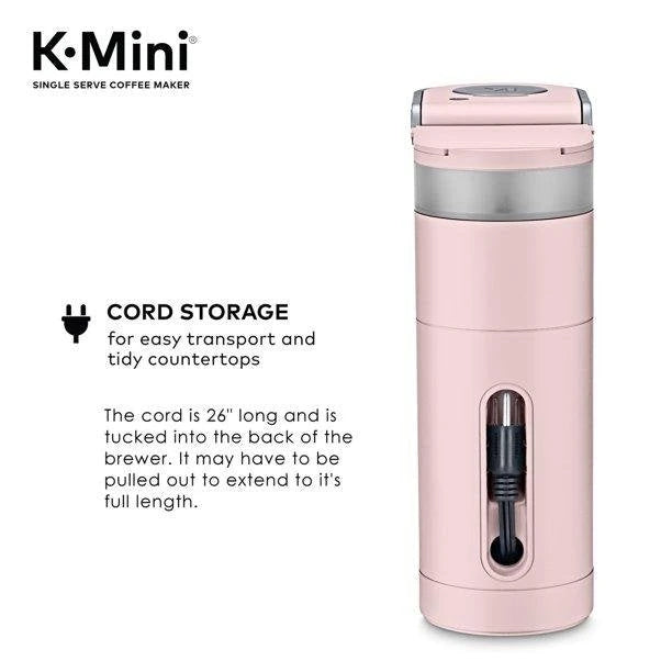 Keurig - Cafetera K-Mini de una sola porción para cápsulas K-Cup – Color Dusty Rose