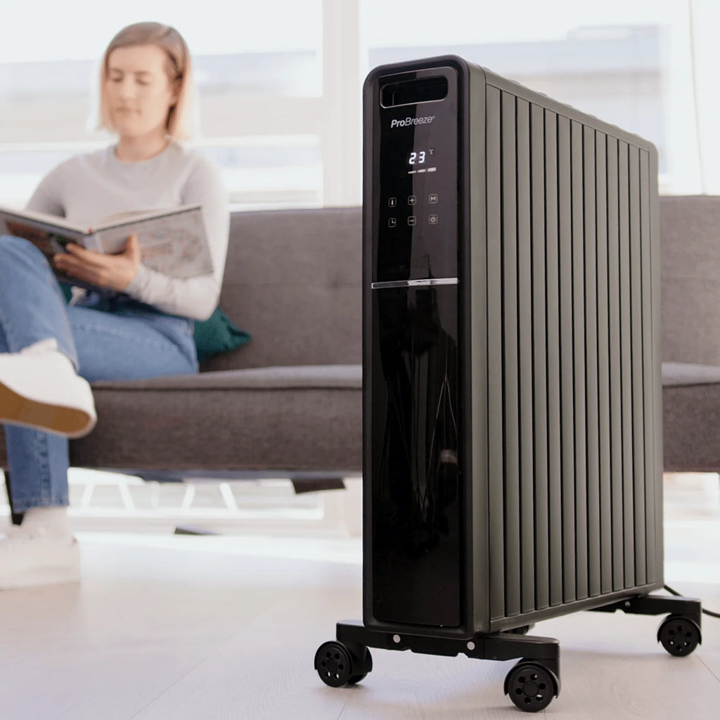 Radiador digital sin aceite 2000W con modo eco