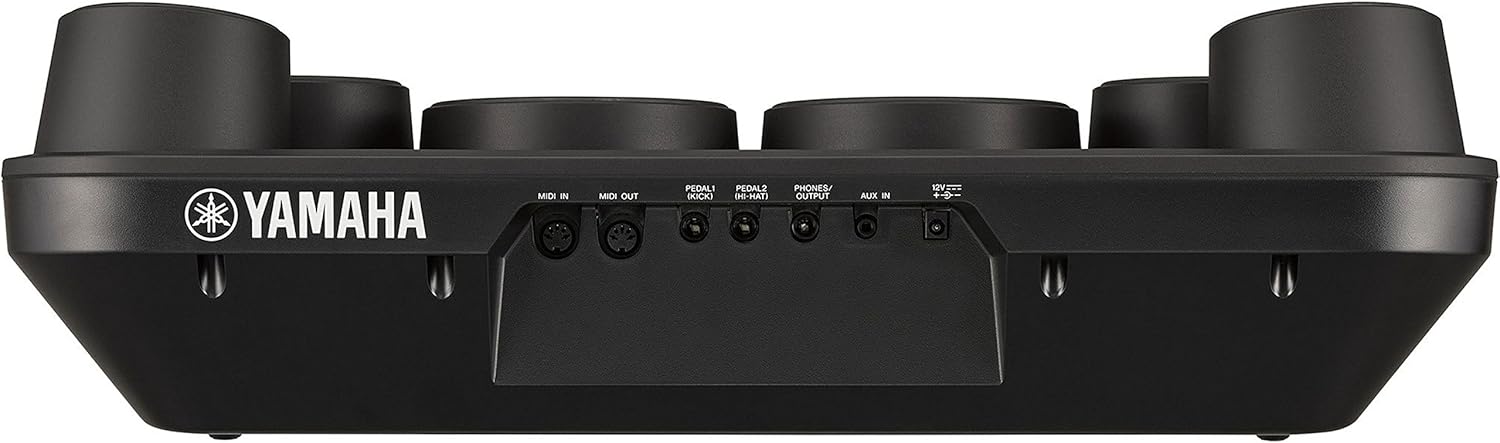 Yamaha DD-75 - Batería electrónica portátil con 8 pads de batería sensibles a la pulsación, conjunto con control de volumen y conexión para auriculares, color Negro