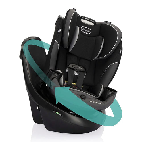 2025 Evenflo Revolve360 Slim 2 en 1 Asiento de Coche Giratorio – Canton