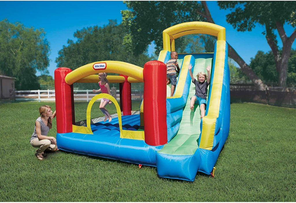Inflable Gigante con Tobogán y Brincolín Little Tikes