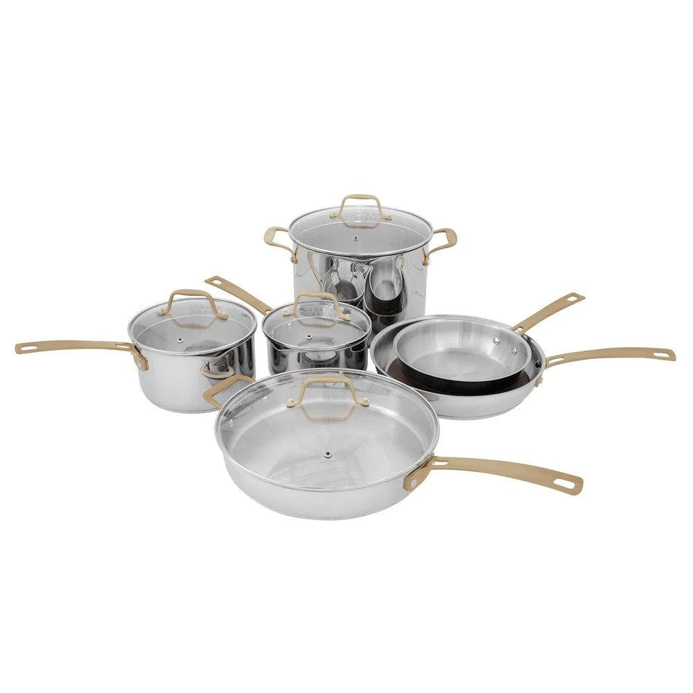 2025 Set de Cocina ZLINE de 10 Piezas en Acero Inoxidable No Tóxico (CWSETL-ST-10)