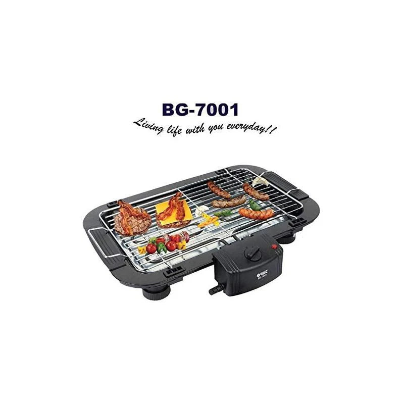 Barbacoa Eléctrica Bbq Grill Parrilla Plancha De Asar Para Cocina Camping Bg-7001