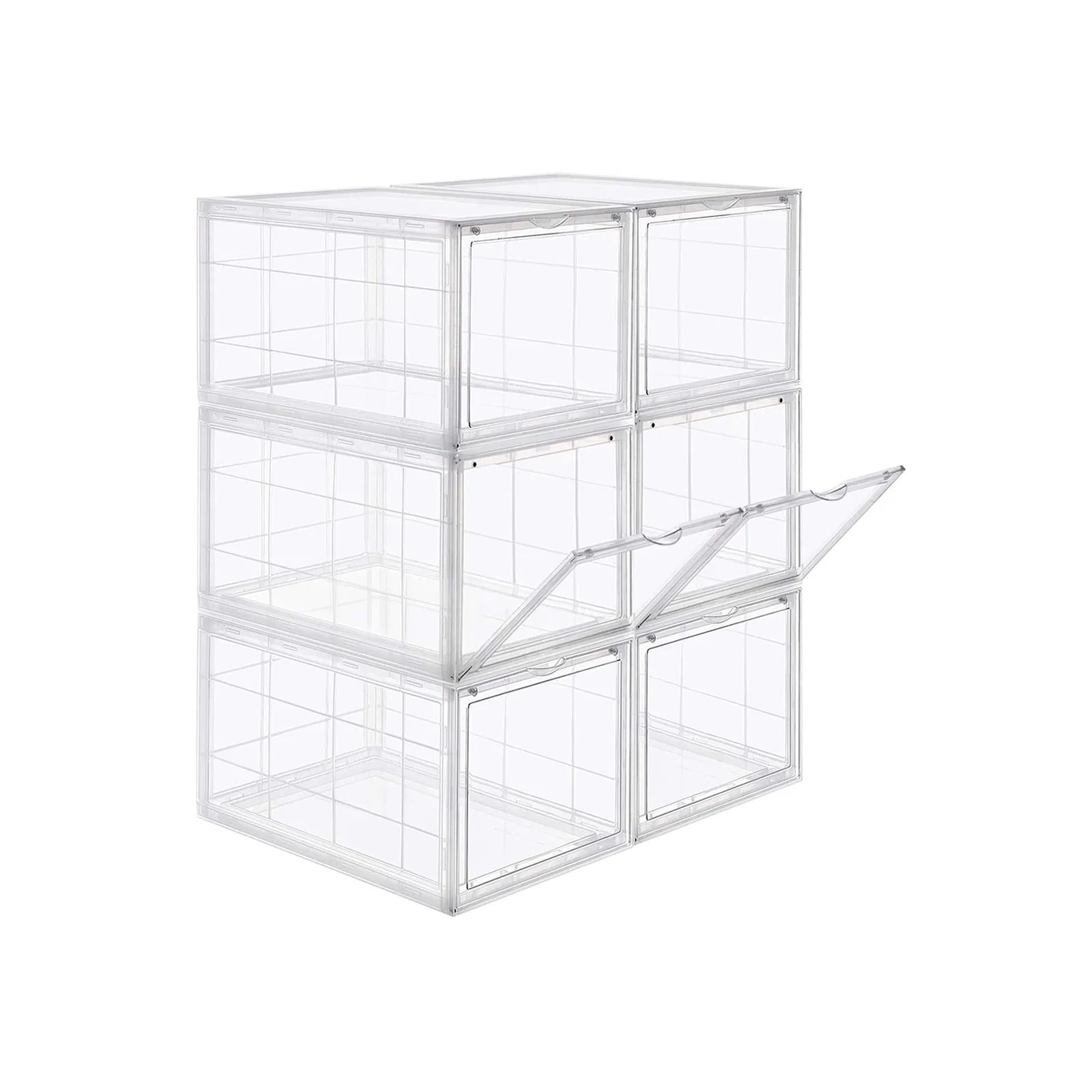 Cajas de Zapatos Apilables de Plástico