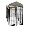 2025 Kit de Cercado para Perros de Alambre Soldado de 4 pies x 8 pies x 6 pies