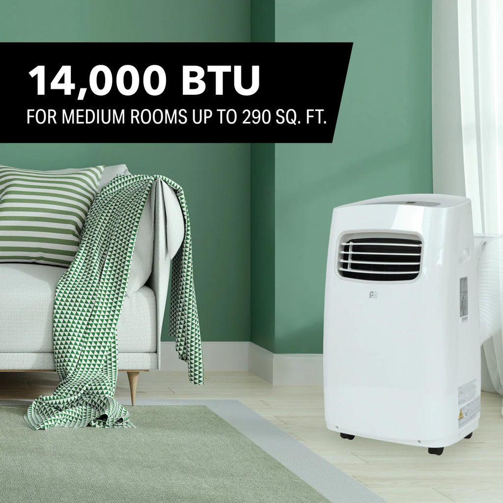 2025 Aire Acondicionado Portátil de 14 000 BTU / 8 200 SACC con Control Remoto Multifunción