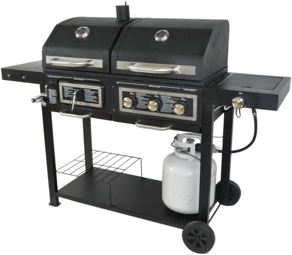 2025 Parrilla Combinada de Carbón/Gas de Doble Combustible