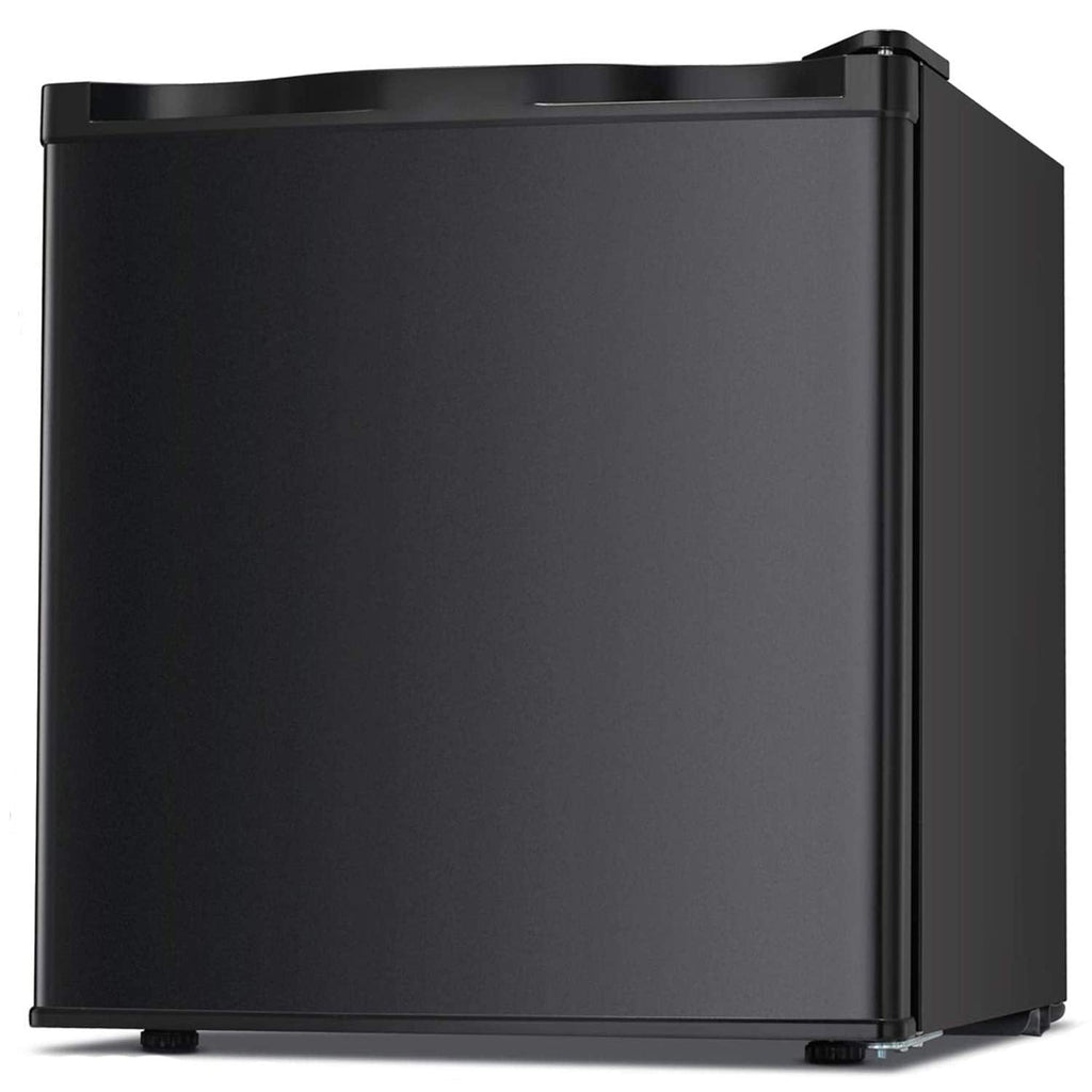 Antarctic Star Congelador Vertical Compacto con Puerta Simple Reversible de Acero Inoxidable, Estantes Ajustables y Removibles para Hogar y Oficina, 1.1 pies cúbicos, Color Negro