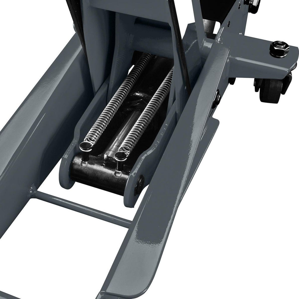 2025 PITTSBURGH Gato hidráulico de piso de 3 toneladas con bomba RAPID PUMP, color gris pizarra