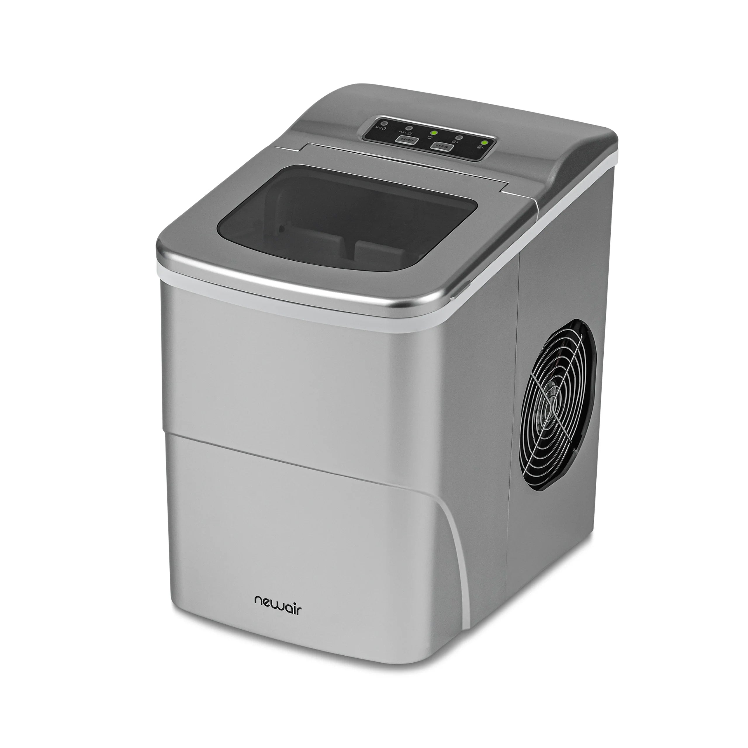 2025 Máquina de Hielo de Encimera Newair® – Cubitos en Forma de Bala, 12 kg/día – Negro Mate