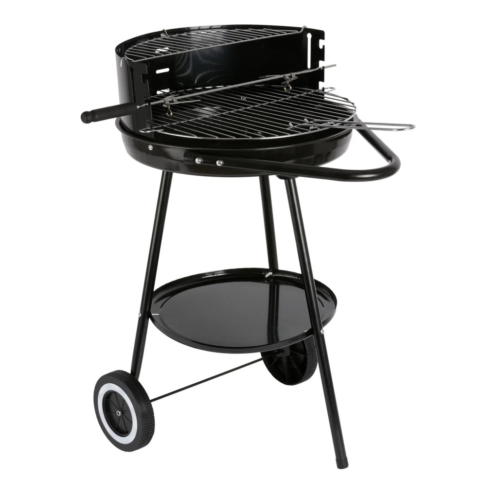 Barbacoa Redonda con Asas y Ruedas Idealcasa
