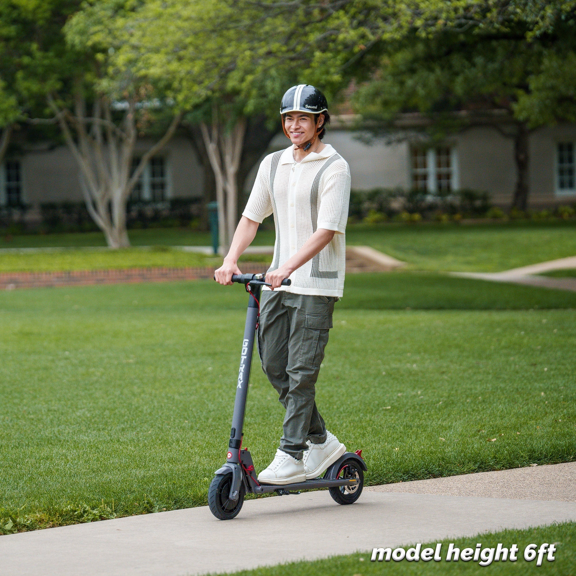 2025 GoTrax XR Advance Patinete Eléctrico – Patinete Plegable con Larga Autonomía para Desplazamientos de Adultos