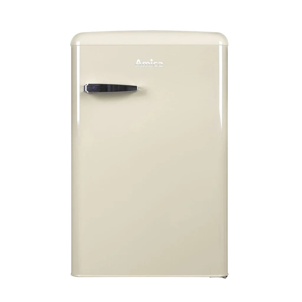 2025 Amica KS 15615 B Frigorífico con congelador de diseño retro beige