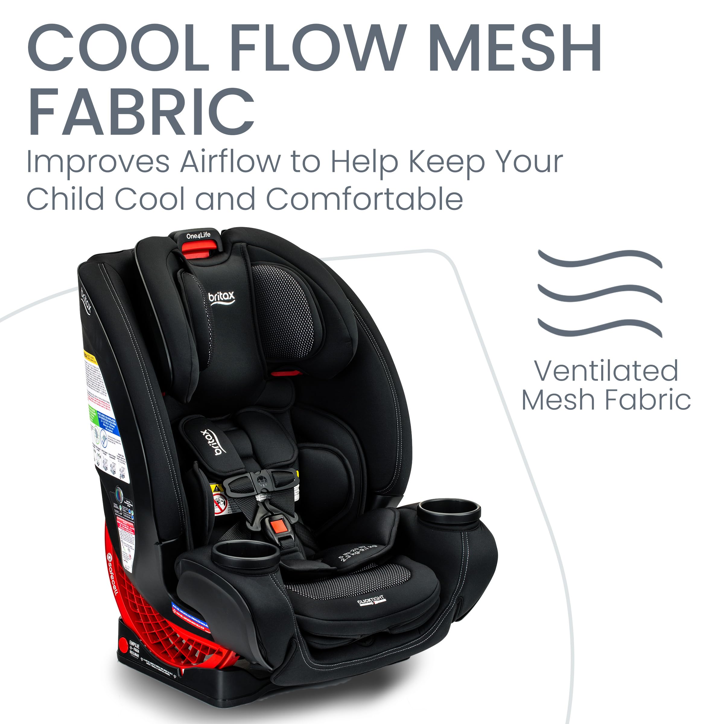 2025 Britax One4Life Asiento Convertible para Auto, De Frente y Contra Frente, Rendimiento