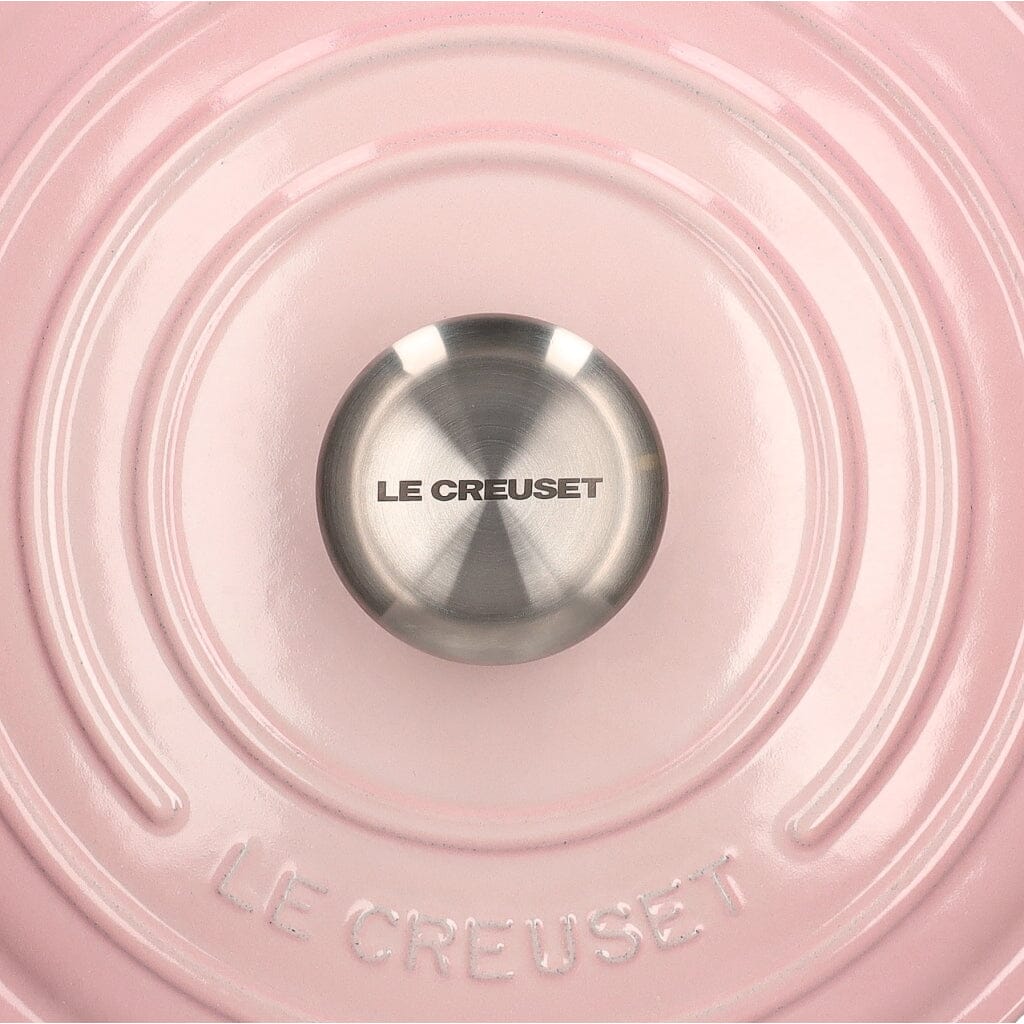 2025 Le Creuset - Sartén para asar / guisar Signature redonda rosa concha 24 cm 4,2 l
