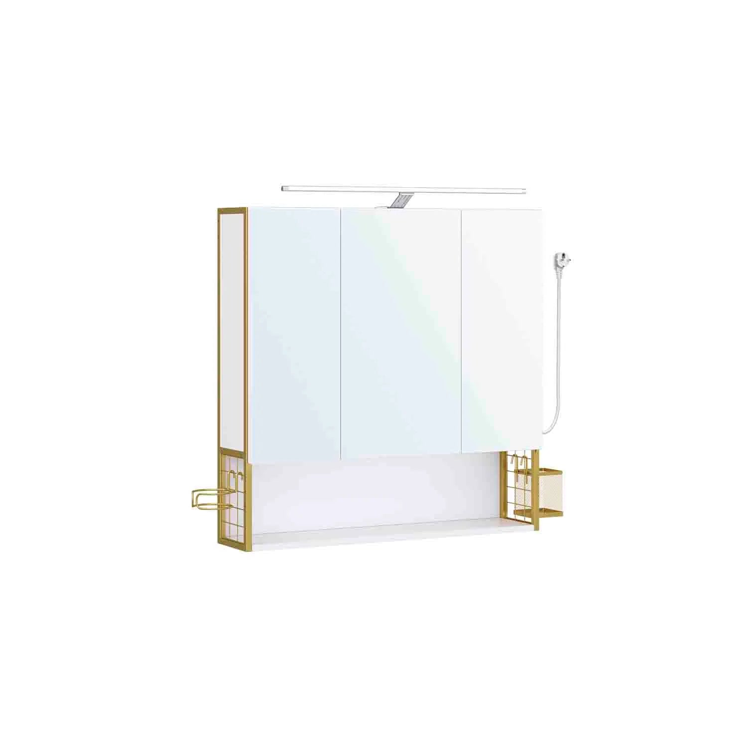 Armario de Baño con Espejo 3 Puertas