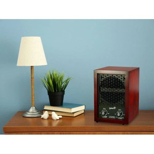 Purificador de aire Ivation 5 en 1 HEPA y generador de ozono, ionizador y desodorizador para espacios de hasta 3,700 pies cuadrados. Incluye filtros HEPA, de carbón y fotocatalíticos, con luz UV y generador de iones negativos.