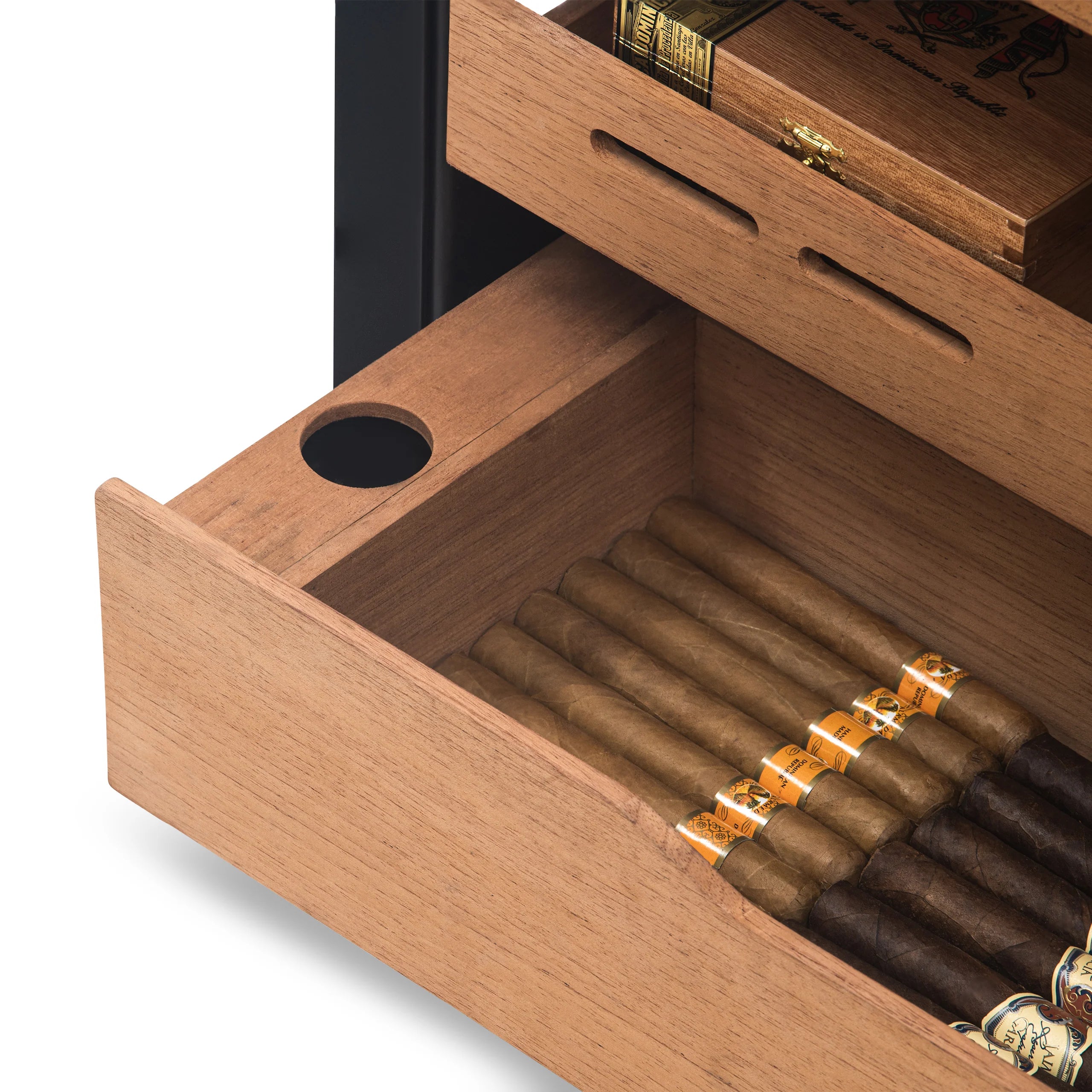 2025 Humidor eléctrico para puros Newair®, capacidad para 1,500 puros, empotrable o independiente