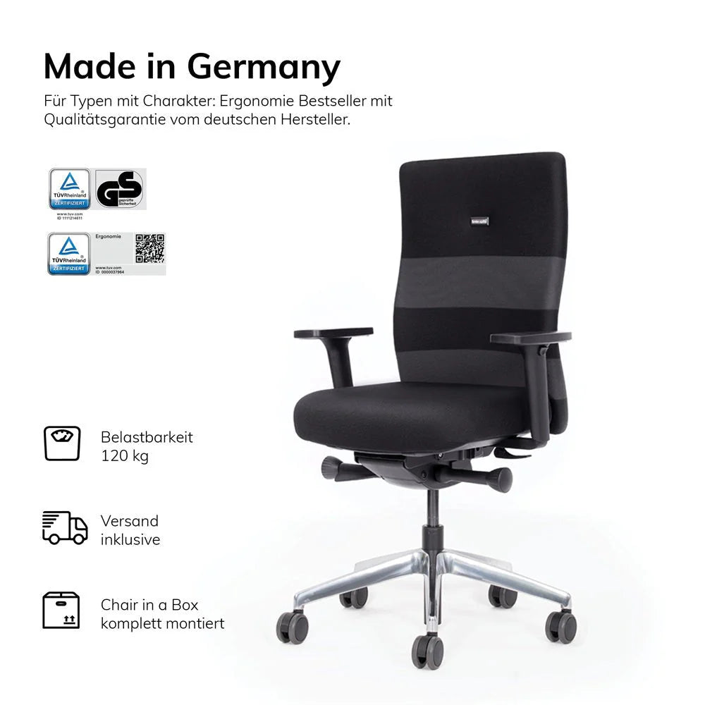 2025 Silla de Oficina Ergonómica Agilis AG10 EL SALVADOR DE ESPALDA con Bandas de Colores – Configurable
