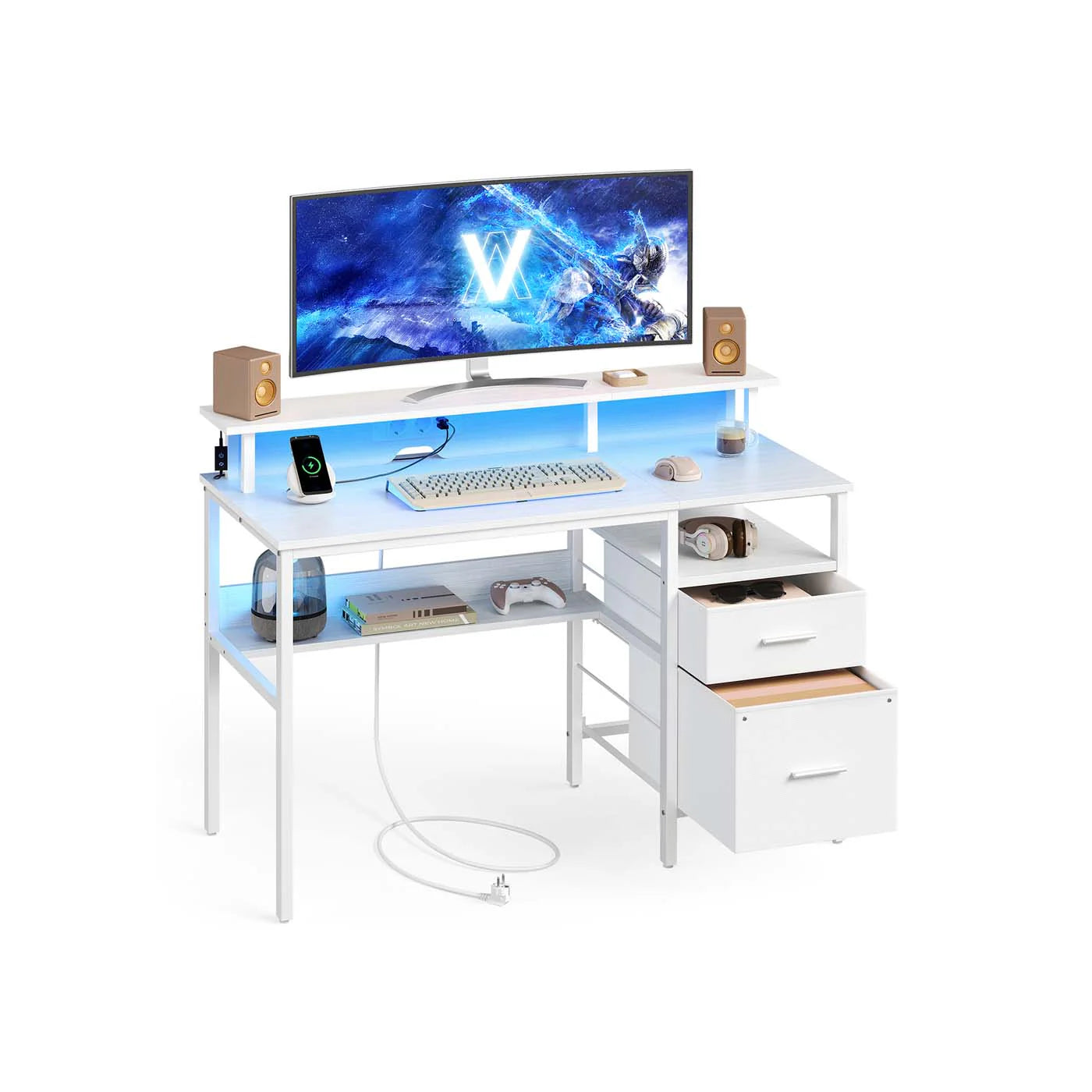 Escritorio para Juegos con Luces LED